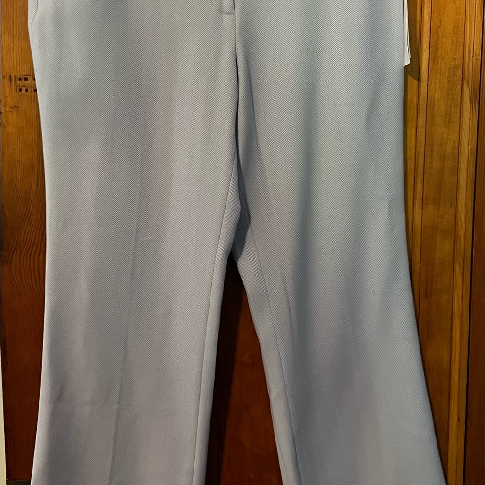 NWT Calvin Klein pale blue and white pant suit